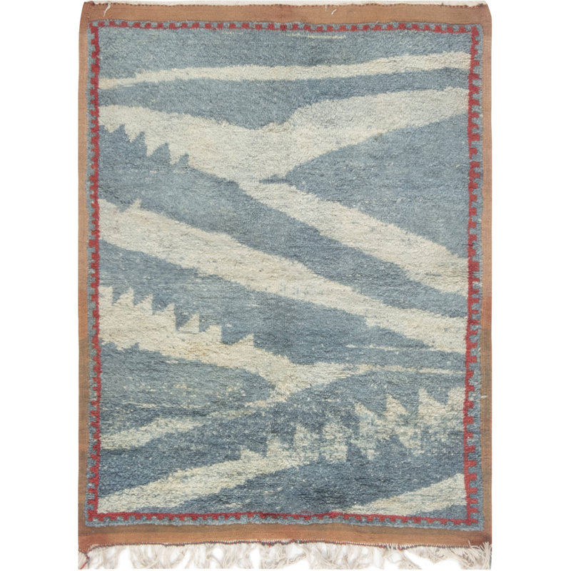 Vintage One-of-a-Kind Rectangle 3'10" X 5'1" Area Rug