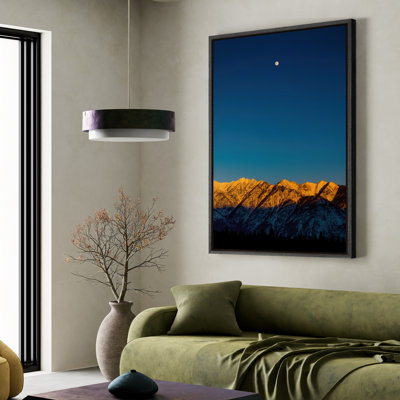Art mural encadré, impressions murales abstraites rétro pour chambre à coucher - 16 po x 24 po