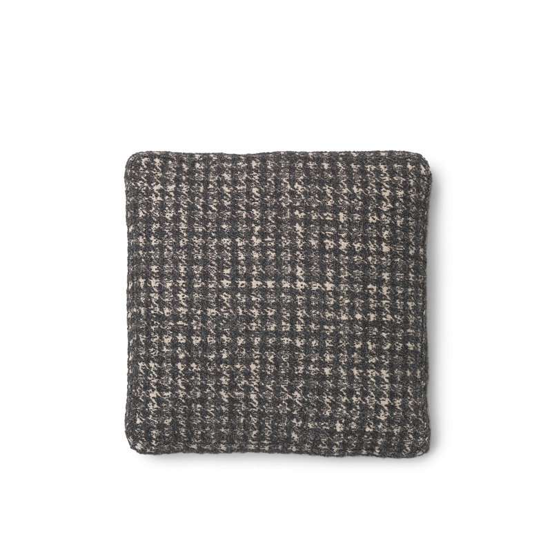 Coussin Betty, Pied de poule gris