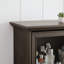 Vitrine de rangement vitrée à 4 niveaux avec portes vitrées rabattables-106474053