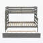 Lit en bois avec lit gigogne-115672707