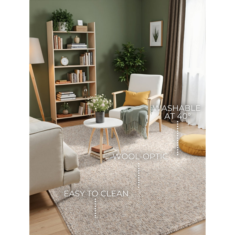 Felt Machine Tufted Area Rug, Rectangle 200 x 290 cm