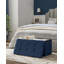 76x38x38cm 76cm Wide Rectangle Solid Colour Footstool Ottoman with Storage-109600223
