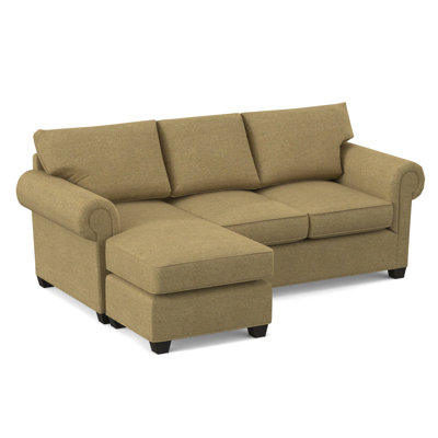 Charlotte 86" Wide Reversible Sleeper Sofa & Chaise with Ottoman