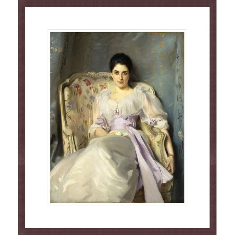 «Lady Agnew of Lochnaw» (1865 - 1932) par John Singer Sargent, impression giclée encadrée, H 21,05 po x l 17,75 po