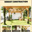 Pergola stable, treillis de jardin pour l'extérieur