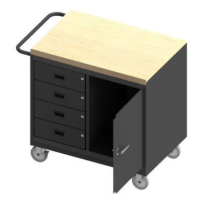Armoire de rangement mobile H 37 "x l 42" x p 24 "cache