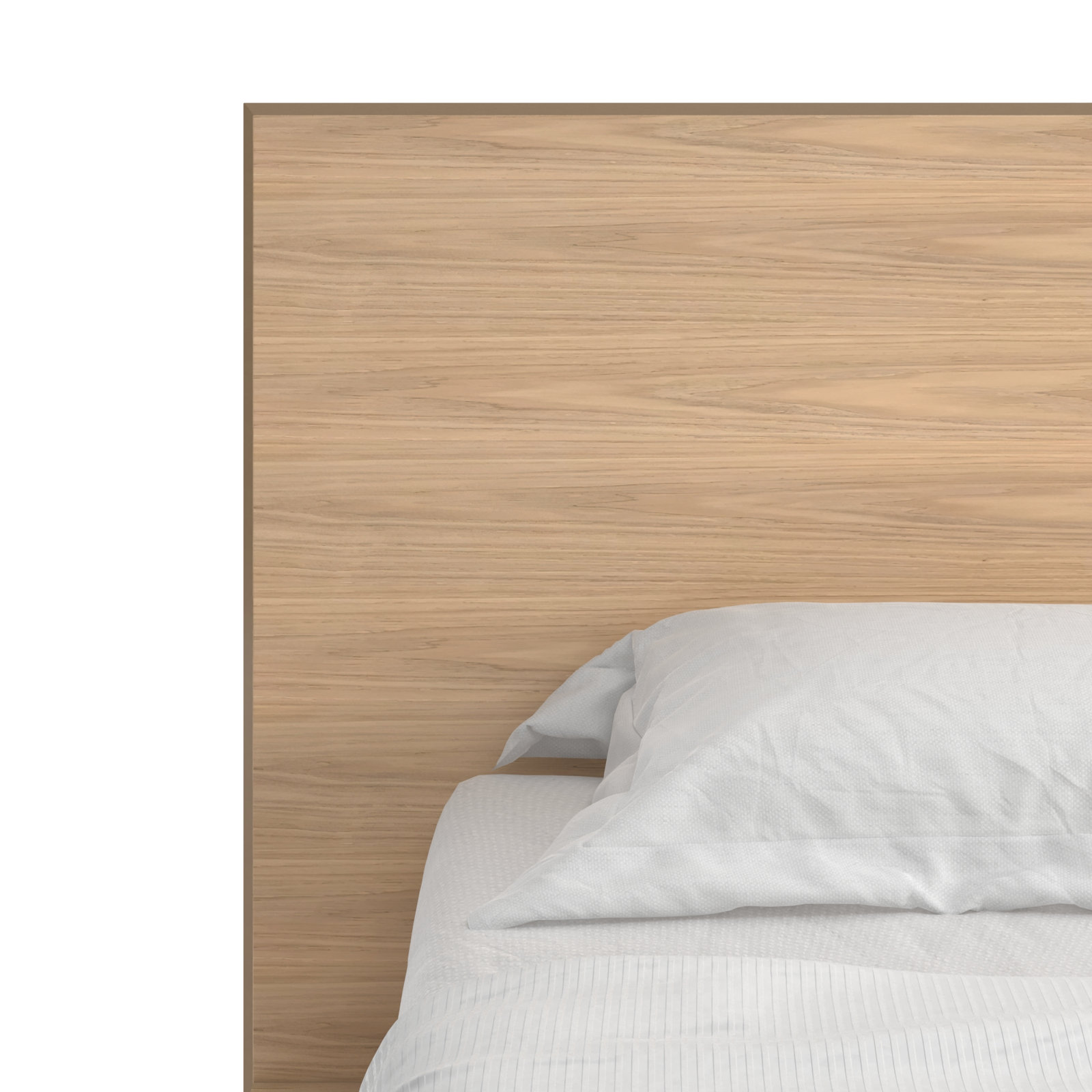Florian Platform Bed, King, White Wash