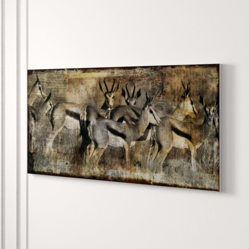 Springbok Print by Austin Beiv, 36" H x 72" W x 1.5" D, Plexi