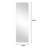 Wall Mounted Full-length Mirror with Metal Frame-1195728682