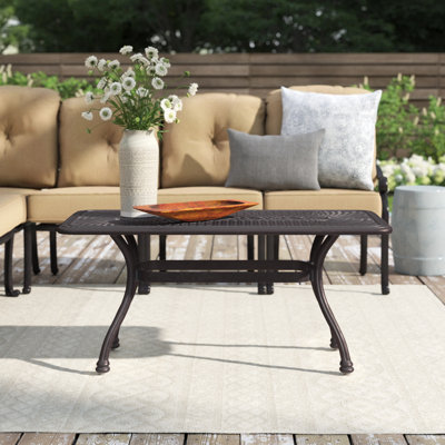 Carterville Rectangular Outdoor Coffee Table ,