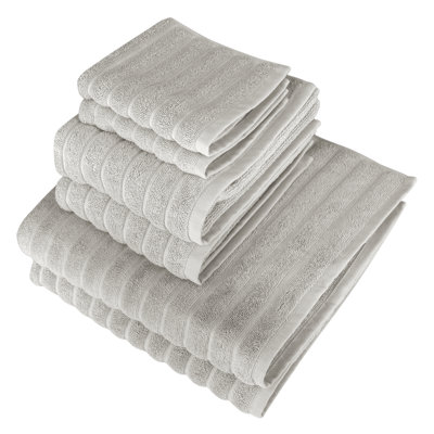 Florentin Turkish Cotton Towels - Piece Set Including Bath, Hand, and Washcloths - Set of 6