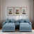 Chenille bleu clair
