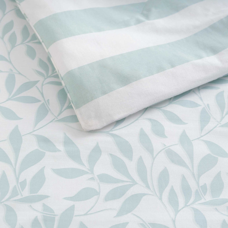 Ensemble d'édredon réversible en coton Martha Stewart, Édredon pour très grand lit + 2 taies décorativ