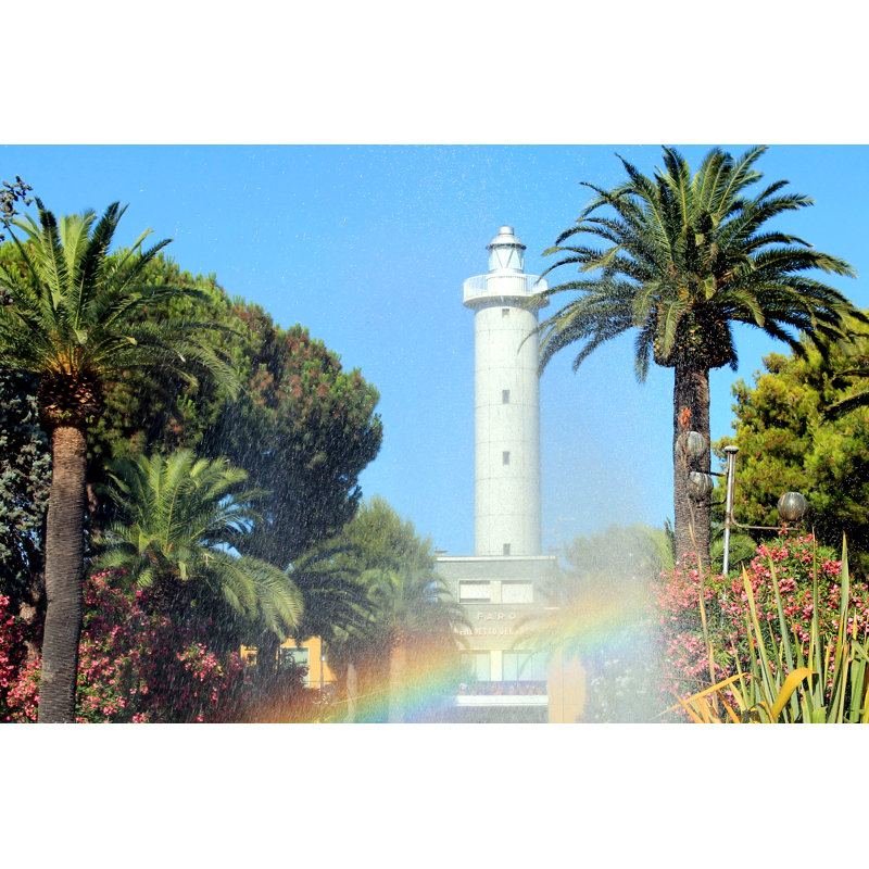 Lighthouse by Emya - Wrapped Canvas Print, 30cm H x 46cm W