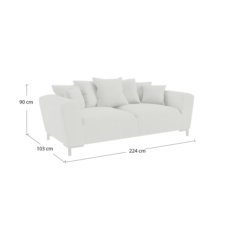 Nostrand 3 Seater Sofa, Ibiza Red