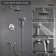 Retro Wall Mount 3 Funtions Rainfall Shower System with 3 Setting Handheld, Bath Spout, Rough-In Valve and Diverter