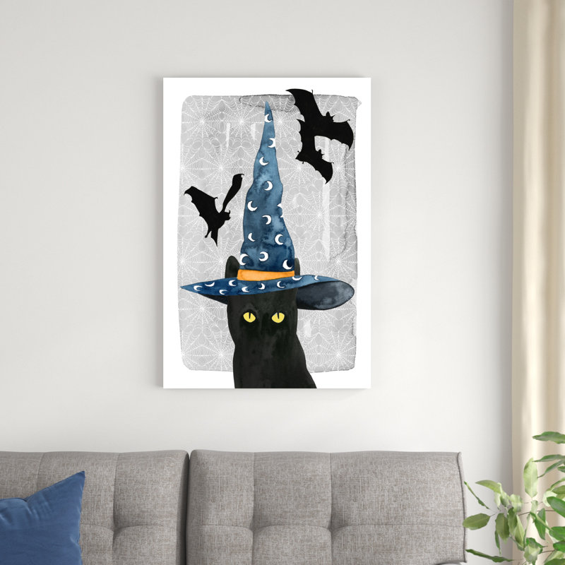 Chat noir II, H 36 po x l 24 po x P 1,25 po