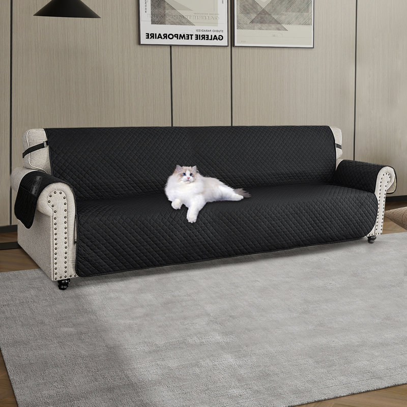 Housse pour canapé en polyester, Polyester noir