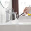 Single Handle Single Hole Low-Arc Bathroom Faucet-107439102