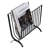 Metal Black Standing Magazine Rack
