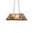 Rustic Lodge 6 - Light Antique Copper Pool Table Lights Pendant