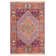 Tapis en laine noué à la main prune / orange / rose Zeus