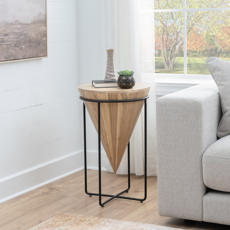 Table de bout en bois massif Dairius