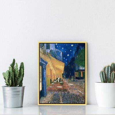 Cafe Terrace at Night by Vincent Van Gogh - Print on Canvas -  Red Barrel StudioÂ®, 0DB2E7F2CAF84A6BACF9354AA43B65B4