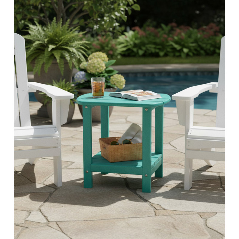 Rectangular Outdoor Side Table , 12.5cm cm W 16.5cm cm D