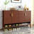 Walnut Aluminum Shoe Storage