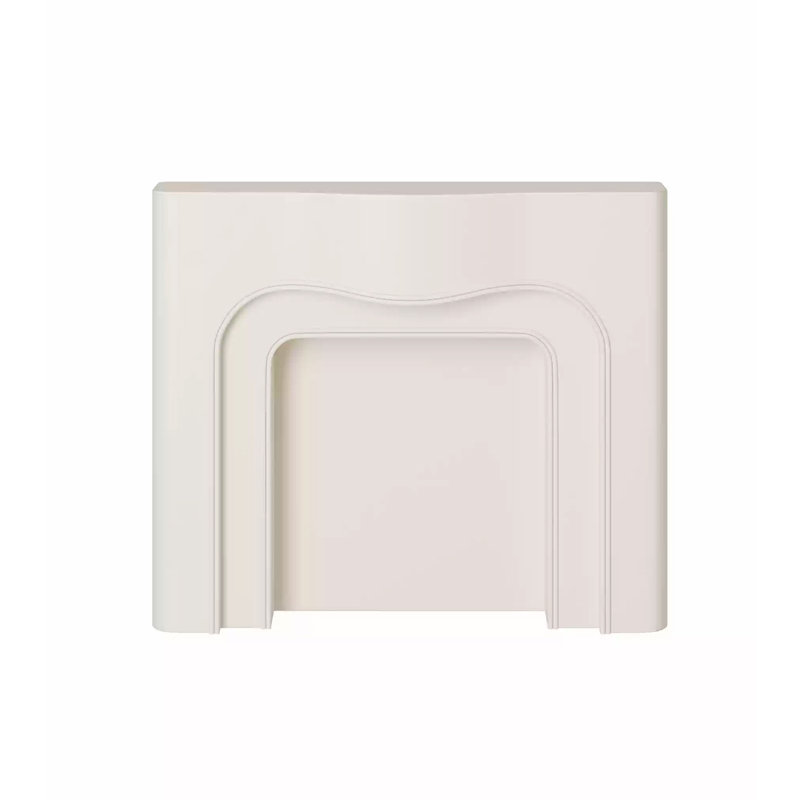 Simple and stylish wall-mounted fireplace cabinet