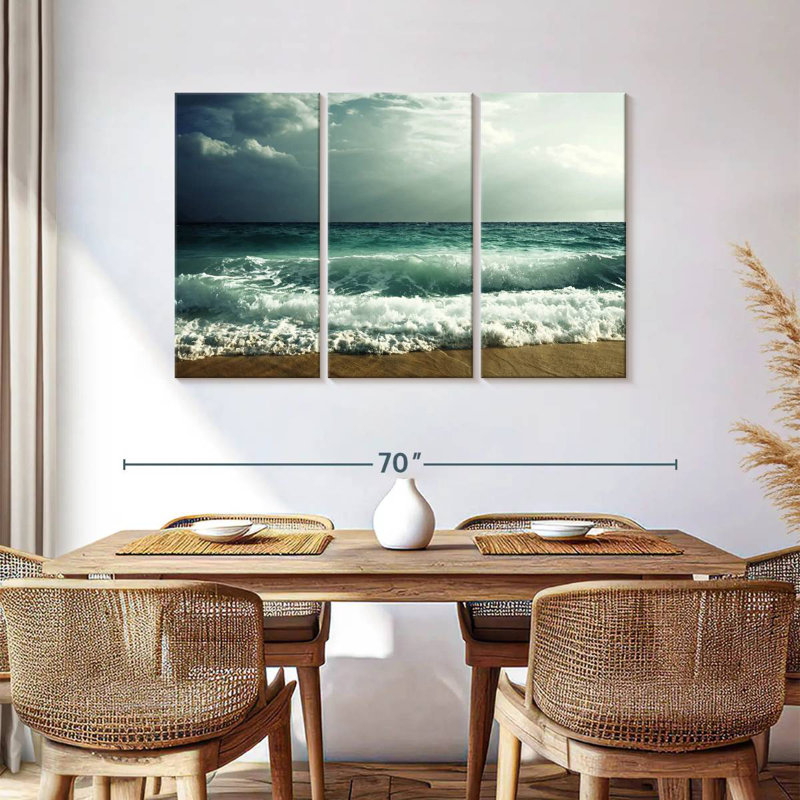 Gillard Dusky Ocean Wave, H 36 po x l 57 po
