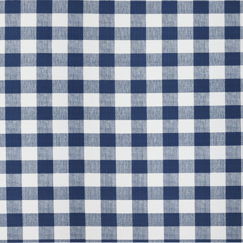 Outdoor 3'' Bench Seat Cushion, 3" H x 60" W x 19" D, Blue/White