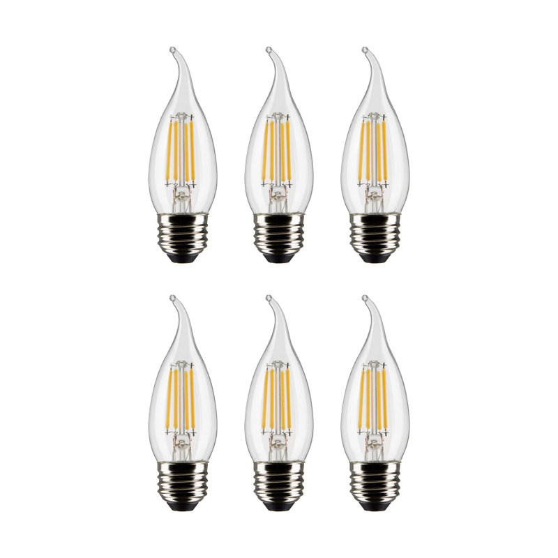 CA10 LED, Dimmable Light Bulb, E26/Medium (Standard) Base, 2700K, 4W