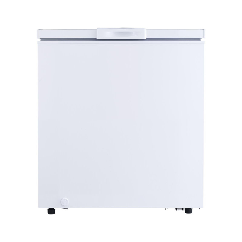 Chest Freezer, 5 Cu.ft Compact Deep Freezer, Free Standing Top Open Door Chest Freezers with 2 Removable Baskets & Adjustable Thermostat - Energy Saving, Low Noise & Garage Ready, White