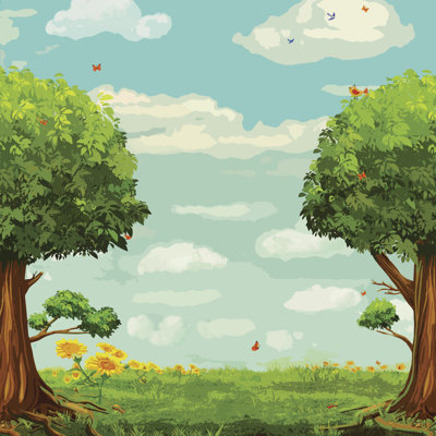 Beautiful Woodland Scene - Wrapped Canvas Painting