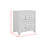 Gaelle 2-Drawer Nightstand with USB in Black