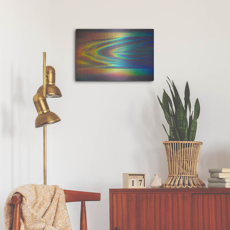 «Prism Ocean» par Luxe Portfolio, art mural en métal, H 16 po x l 24 po