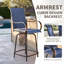 Tabourets de bar pivotants en polyester toutes saisons revêtus de PVC-238263513-243600403