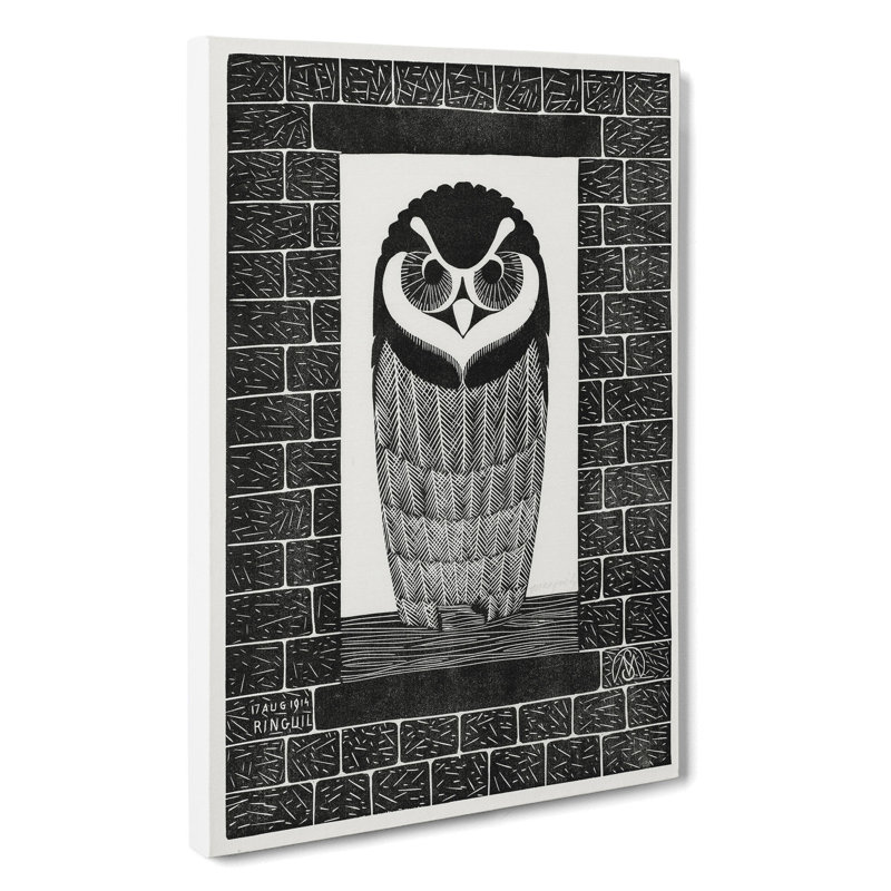 Owl by Samuel De Mesquita - Wrapped Canvas, 76cm H x 50cm W x 3cm D