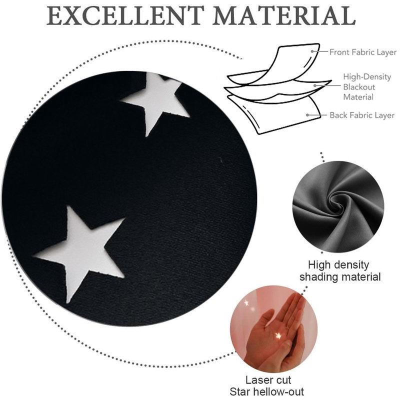 Blackout Curtain, Black