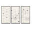 «Geometric Triangular Composition», ensemble de 3 reproductions encadrées sur toile-2048983561-2048983607
