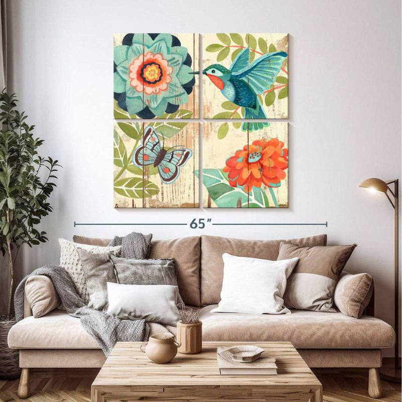 Brampt Hummingbird Botanical Aqua