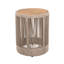 Table d'appoint d'extérieur en corde de rotin et bois d'acacia-104376625