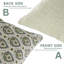 Coussin à motif de fleurs fabriqué à la main Fabividine-111113689-111113687