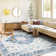 Rectangle Shivank Area Rug with Non-Slip Backing