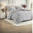 Modern Bedding Sets, Twin XL Polyester Comforter Sheet Set, Grey