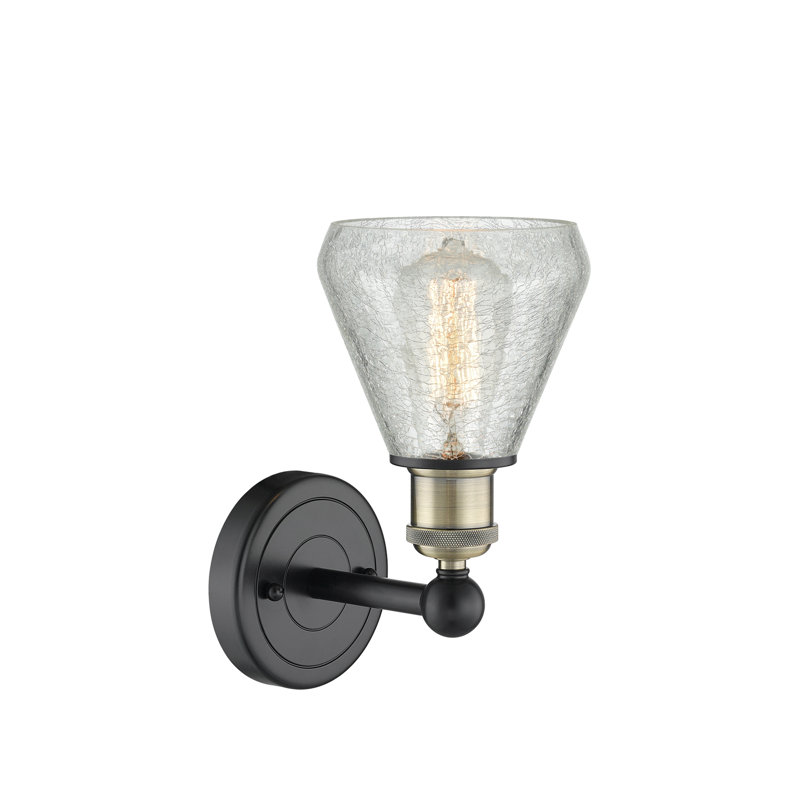 Chewton Armed Sconce, Black Antique Brass