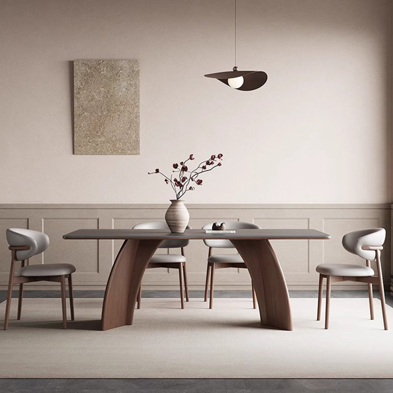 Élégante table et chaises en frêne blanc, H 29,52 po x L 59,05 po x l 31,49 po